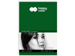 Blok PORTRET, Art., A4, 20 ark, 250g, Happy Color