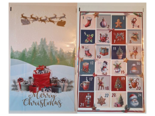 Torba foliowa prezentowa POLSYR D 25szt. 25x40 Kalendarz adwentowy/Prezenty - Transparentna