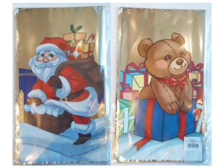 Torba foliowa prezentowa POLSYR M 25szt. 20x35 Mikoaj/bawanek/Mi - Zota