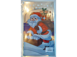 Torba foliowa prezentowa POLSYR M 25szt. 20x35 Mikoaj/bawanek/Mi - Srebrna