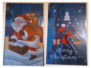 Torba foliowa prezentowa POLSYR XL 25szt. 30x50 Mikoaj/wita - Niebieska