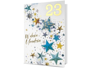 Kartki karnet HM 200-3066 23 Urodziny - Wymienne cyfry