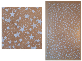 Torba foliowa prezentowa POLSYR M2 25szt. 20x35 Biae gwiazdki