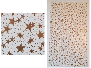 Torba foliowa prezentowa POLSYR M2 25szt. 20x35 Zote gwiazdki