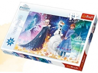 Puzzle 24 Maxi TREFL Kraina Lodu - W świetle gwiazd