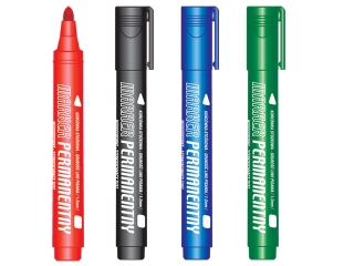 Marker permanentny TETIS KM102 - czerwony