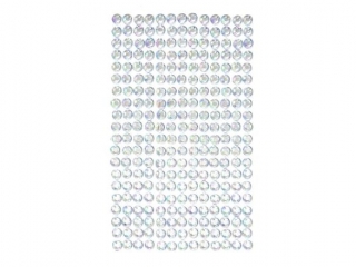 Krysztaki samoprzylepne DPCRAFT 6mm, 260 szt. - opalescent