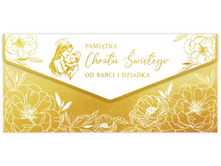 Kartka - koperta na pienidze KZK PREMIUM nr.10 Pamitka Chrztu w. od Babci i Dziadka