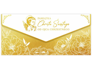 Kartka - koperta na pienidze KZK PREMIUM nr. 8 Pamitka Chrztu w. od Ojca Chrzestnego