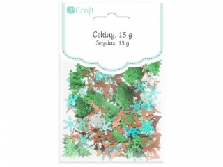 Cekiny DPCRAFT Święta mix 15g