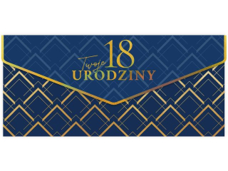 Kartka - koperta na pienidze KZK PREMIUM nr. 7 Urodziny Zocona 18-tka