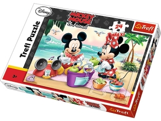 Puzzle 24 Maxi TREFL Minne - Piknik na plaży (14236)