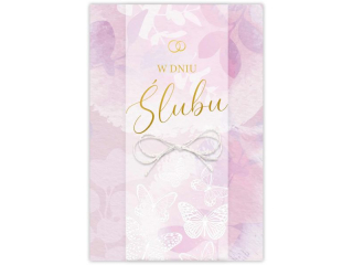 Kartka lubna KZK B6 LUX nr.14 Elegancka zocona