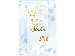 Kartka lubna KZK B6 LUX nr.16 Elegancka zocona