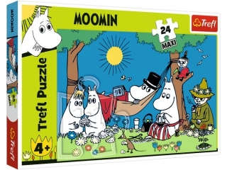 Puzzle 24 Maxi TRAFL Muminki - Radosny dzień Muminków