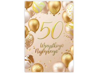 Kartka urodzinowa KZK B6 nr.21 Glamour 50-te