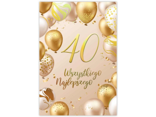 Kartka urodzinowa KZK B6 nr.20 Glamour 40-te