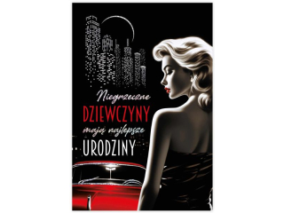 Kartka urodzinowa KZK B6 nr.25 Pin-up Girl "Niegrzeczne dziewczyny"