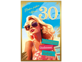 Kartka urodzinowa KZK B6 nr.15 Pin-up Girl 30-te