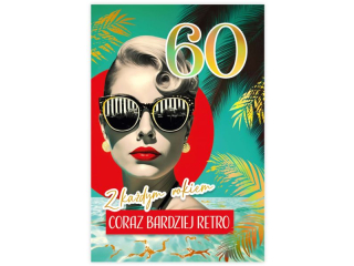 Kartka urodzinowa KZK B6 nr.18 Pin-up Girl 60-te