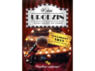 Kartka urodzinowa ARMIN STYLE GM-1335 Holo, Mikrofon