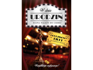 Kartka urodzinowa ARMIN STYLE GM-1332 Holo, Statuetka