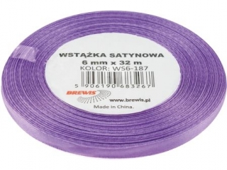 Wstka satynowa BREWIS 6mm/32m kolor 187