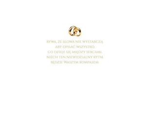 Kartka lubna KZK DL Rczna nr 4 zocona ze zdobieniami 3D