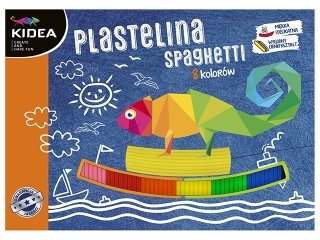 Plastelina spaghetti 8 kolorów KIDEA