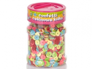 Confetti cekinowe kó³ka ASTRA mix kolorów intensywnych 100g