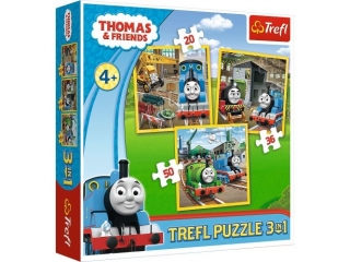 Puzzle   "3w1" TREFL Tomek rusza do akcji (34821)