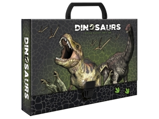 Teczka twarda z rączką DERFORM Dinozaur
