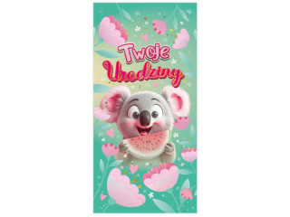 Kartka urodzinowa dla dziecka KZK DL nr20 "G�odna Koala"