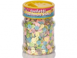 Confetti ASTRA cekinowe kó³ka Pastel - mix kolorów 100g