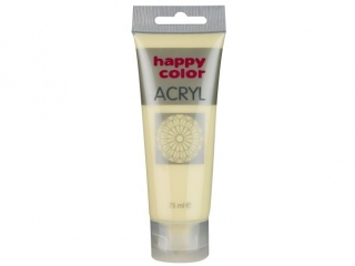 Farba akrylowa 75ml, jasnożółty limonkowy, Happy Color