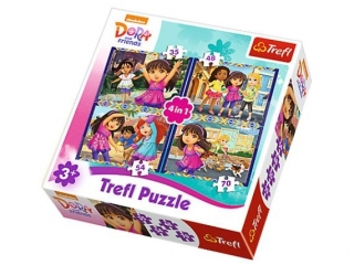 Puzzle "4w1" TREFL Gdrzie jest Dory?