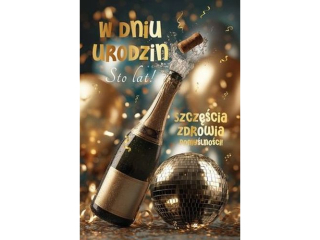 Kartka Graj�ca urodzinowa ARMIN STYLE MZ-11 A5