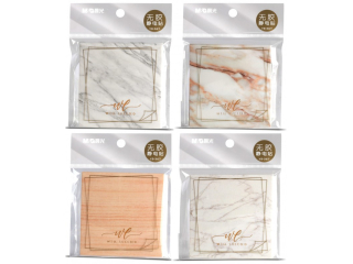 Karteczki elektrostatyczne Marble, 80 arkuszy, 7,6x7,6 cm, MG