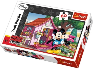 Puzzle 60 TREFL Miki i Minnie w ogrodzie (17285)