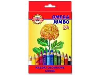 Kredki KOH-I-NOOR Omega Jumbo 12 kolorw