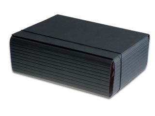 Teczka łamana PENMATE A4 /12 cm na gumkę - czarna