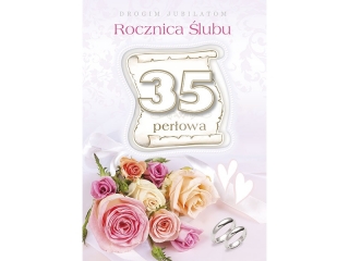 Kartki laurka LDG duża z g±bk± zest. 466 "35 ROCZNICA ¦LUBU"