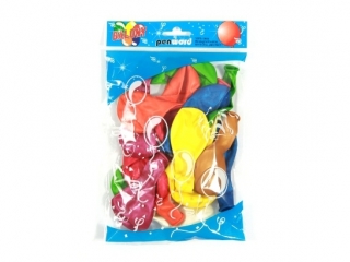 Balony 12" metalowe, perłowe 20szt. mix kolorów