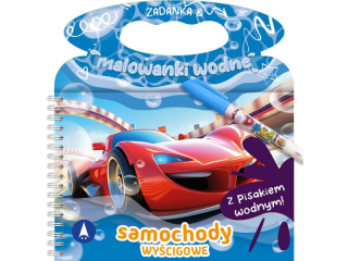 ZADANKA I MALOWANKI WODNE. SAMOCHODY WYCIGOWE
