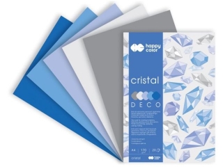 Blok Deco A4 20k. HAPPY COLOR Winter 170g 5 kol. tonacja zim