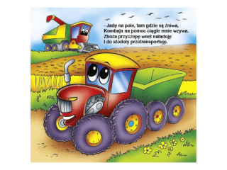 Książeczka Sztywne strony - Traktorek