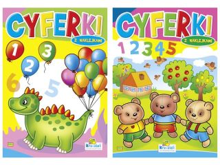 Książeczka KRZESIEK A5 16k. Cyferki - Zwierzęta w balonie