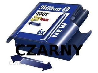 Naboje atramentowe PELIKAN krótkie Snap-Pack 6szt. czarne