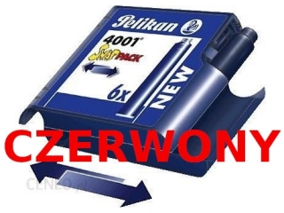 Naboje atramentowe PELIKAN krótkie Snap-Pack 6szt. czerwone