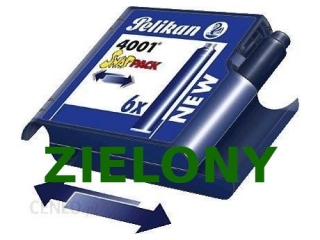 Naboje atramentowe PELIKAN krótkie Snap-Pack 6szt. zielone